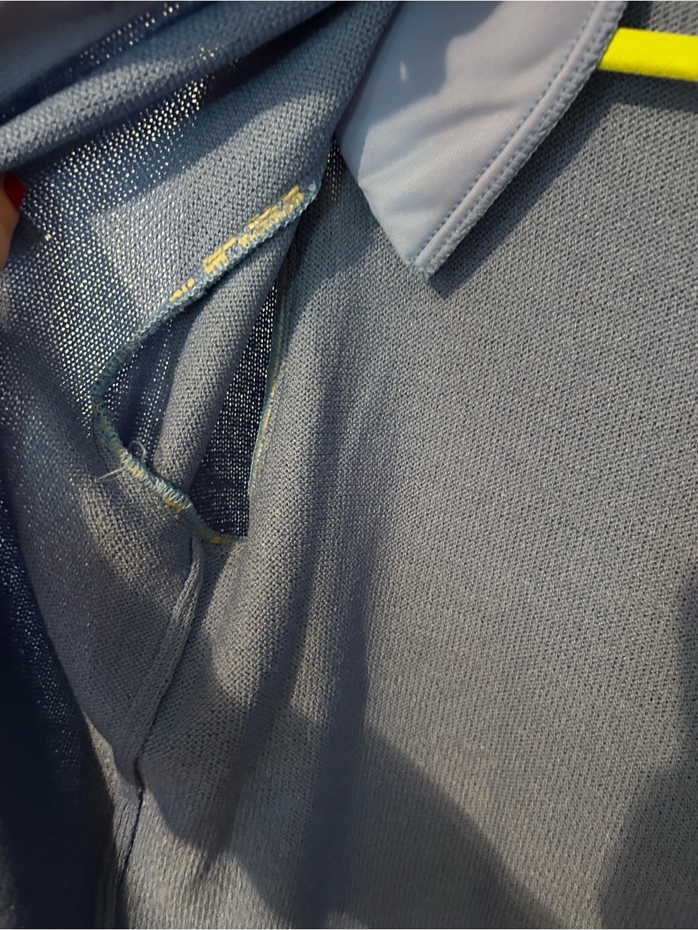 St. John Blue Button-Front Knit Jacket - Picture 11 of 11